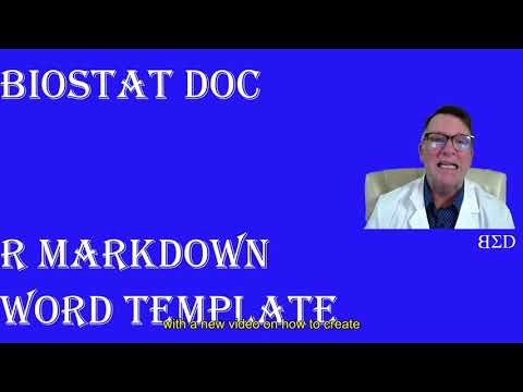 R Markdown Word Template Guide 📄