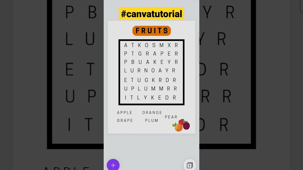 Word Search Interiors for Amazon KDP with Canva