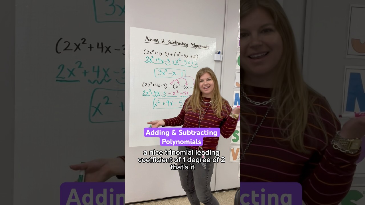 Master Polynomial Addition and Subtraction with Easy Steps ✏️