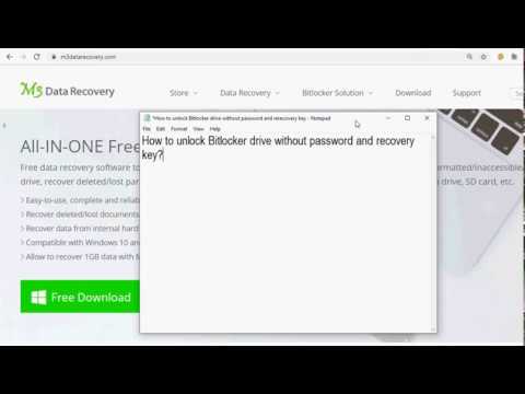 How to unlock Bitlocker encrypted drive without password and recovery key?