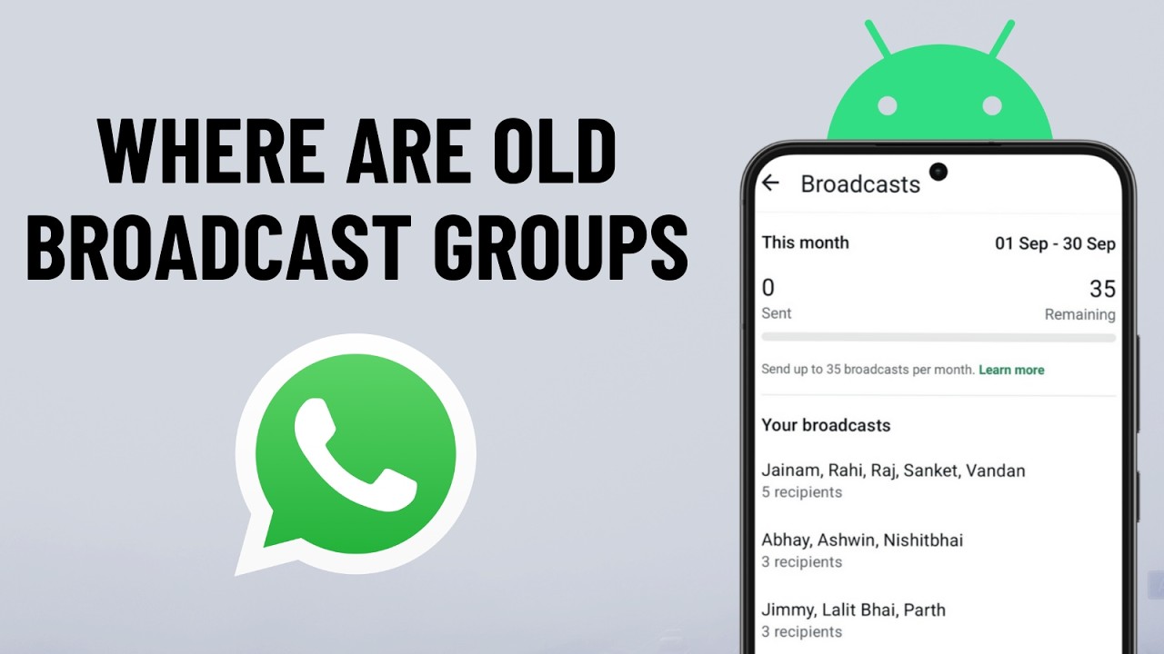 How to Find Old Broadcast Lists on WhatsApp Android