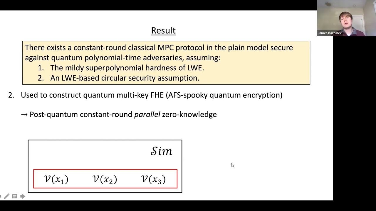 Post-Quantum Multi-Party Computation in Constant Rounds