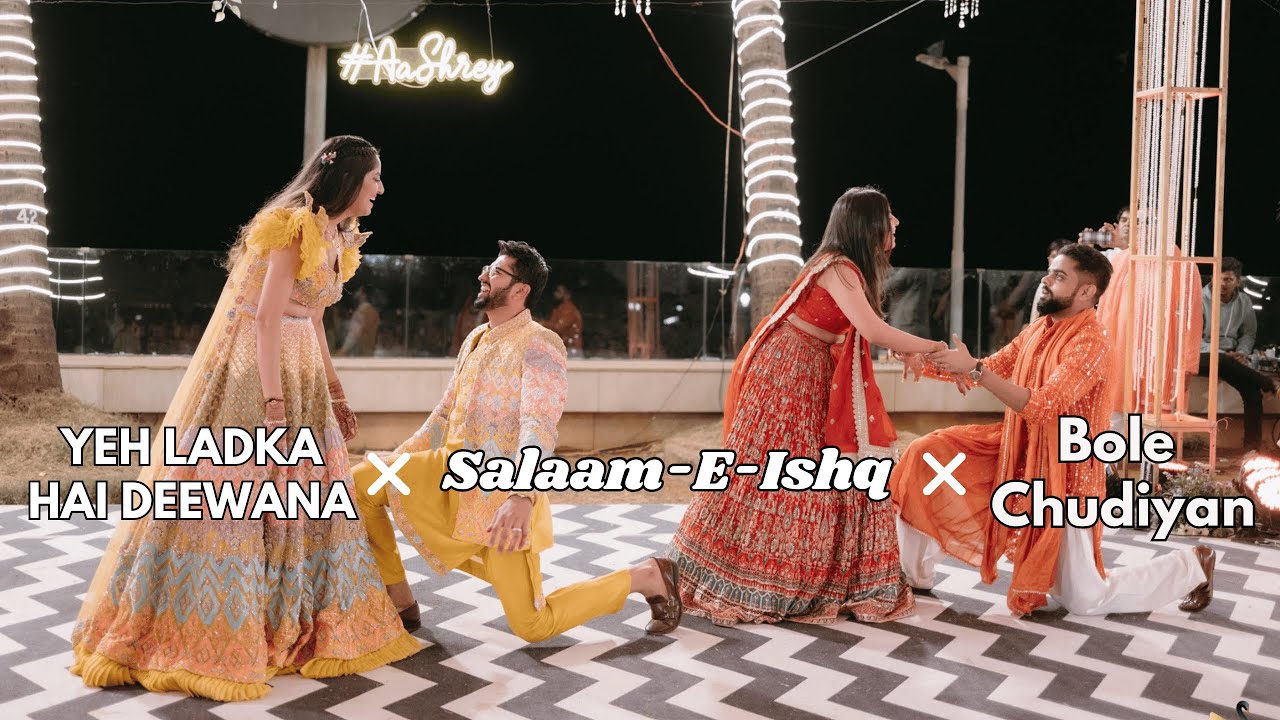 Epic Sangeet Showstopper | Yeh Ladka Hai Deewana, Salaam-E-Ishq & Bole Chudiyan | NatyamPooja ✨