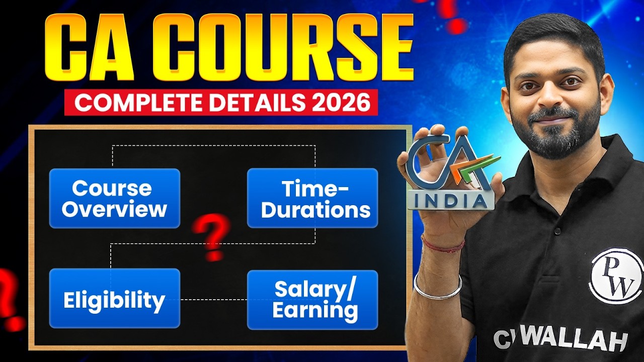 CA Course 2026 Complete Details @cawallahbypw | Eligibility, Fees, Duration, Salary & Exam Pattern