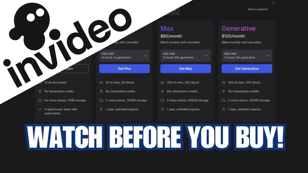 InVideo AI Pricing Guide 📊