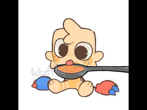 The spoon feeding trend but with Goob // Dandy’s World //#dandysworld #animation