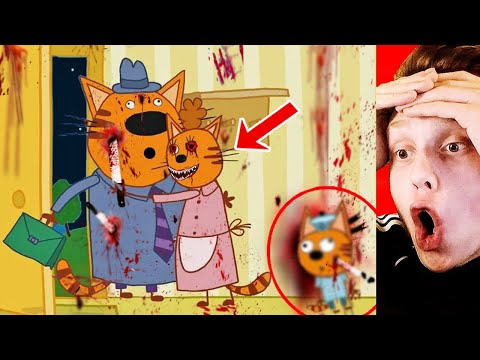 СМОТРИ ТРИ КОТА УБИЙЦЫ! ЖУТКИЙ МУЛЬТИК ТРИ КОТА! - новые серии Удаленные НЕ для детей.