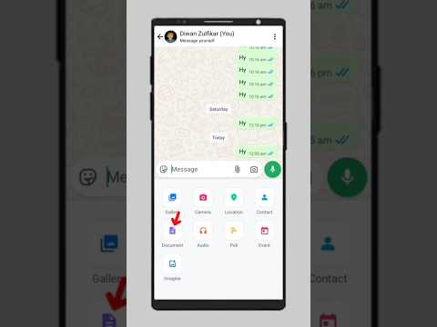 WhatsApp par pdf file kaise bheje 😱 How to send pdf file on whatsapp #shorts #trending #viralshorts