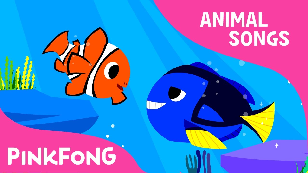 Cute Clown Fish & Blue Tang | Fun Animal Songs for Kids 🐠
