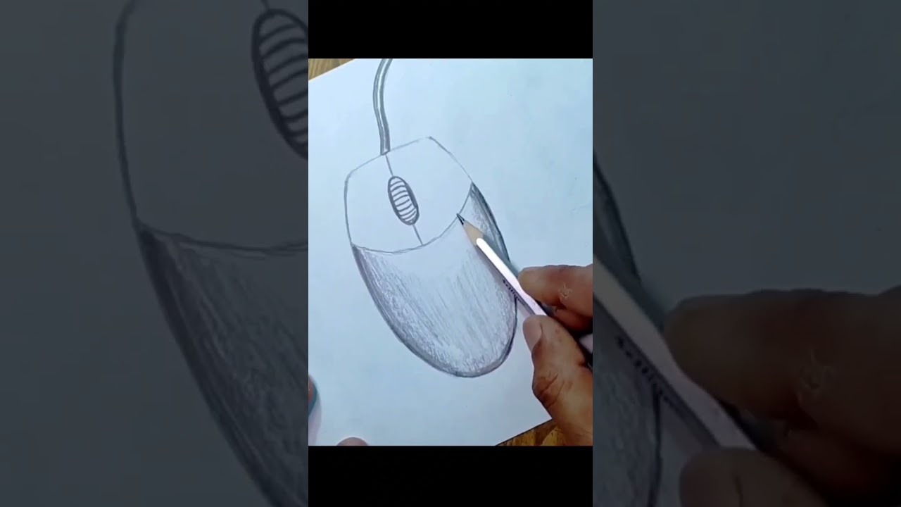 Easy Steps to Draw a Computer Mouse 🖱️