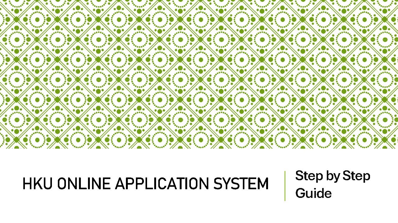 HKU Online Application Guide 2025 📚