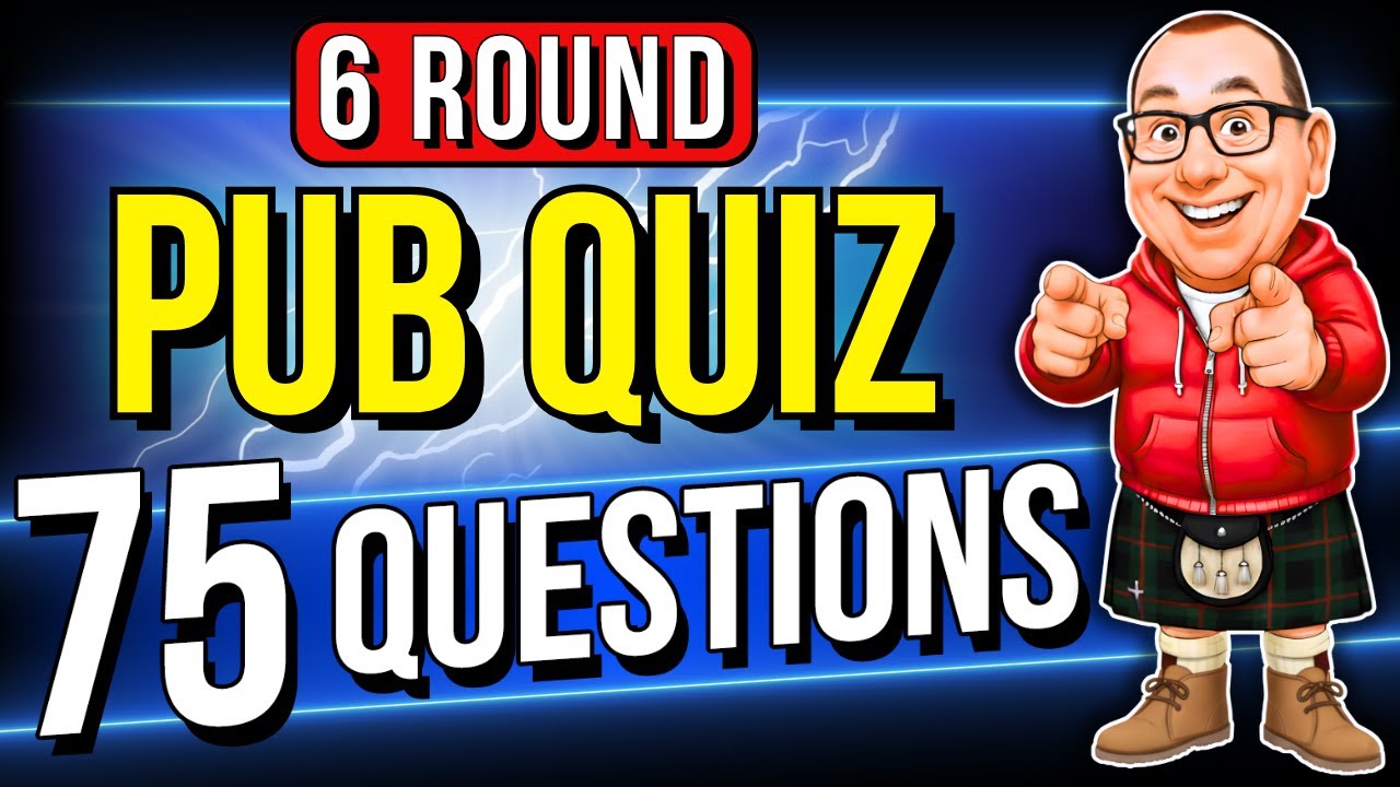 Pub Quiz: 6 Rounds of Trivia and General Knowledge Questions