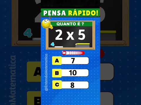 ✅ QUIZ DE MATEMÁTICA #matematica #matemática #matematika #quiz #quiztime