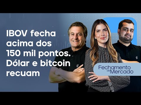 🔴 03/11/25 IBOV fecha acima dos 150 mil pontos | Dólar e bitcoin recuam | Fechamento de Mercado