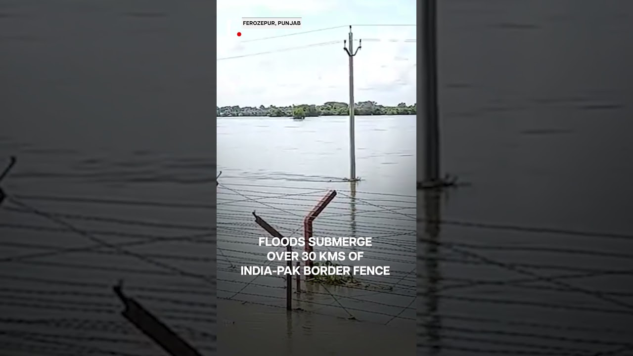 Floods Damage India-Pakistan Border Fence 🌊