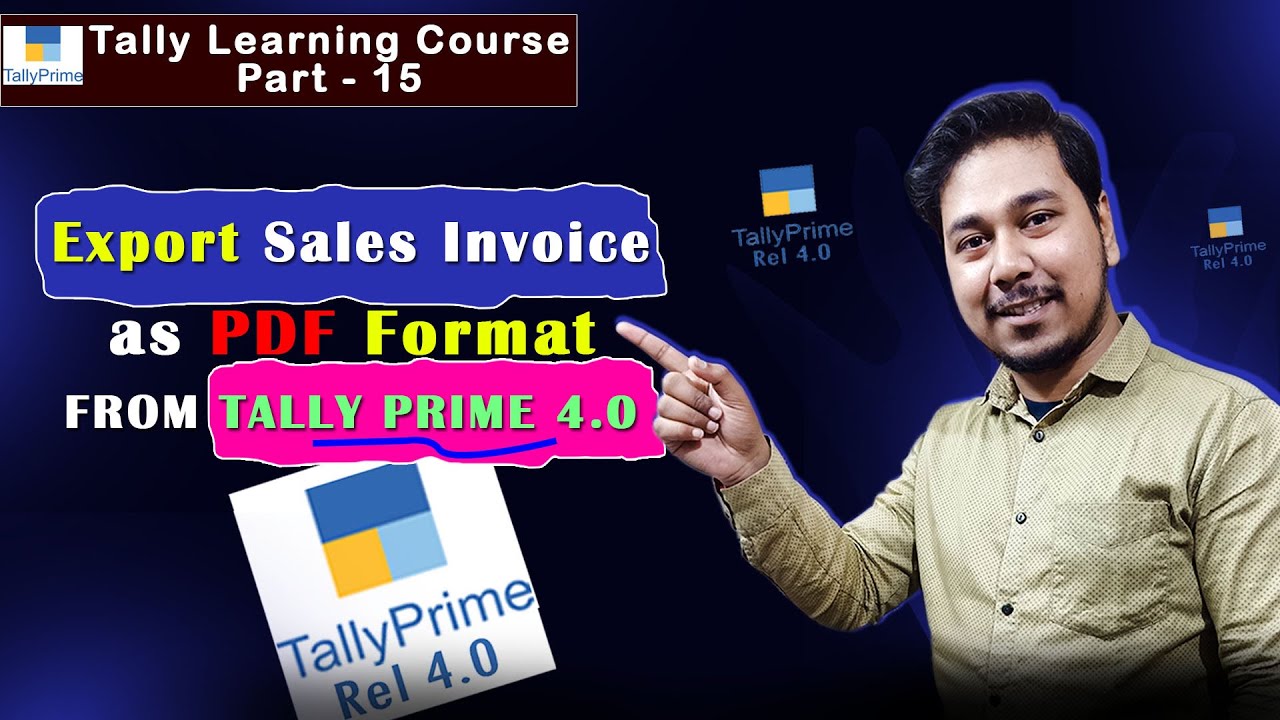 Step-by-Step Guide to Export Sales Invoices as PDFs in Tally Prime 📄