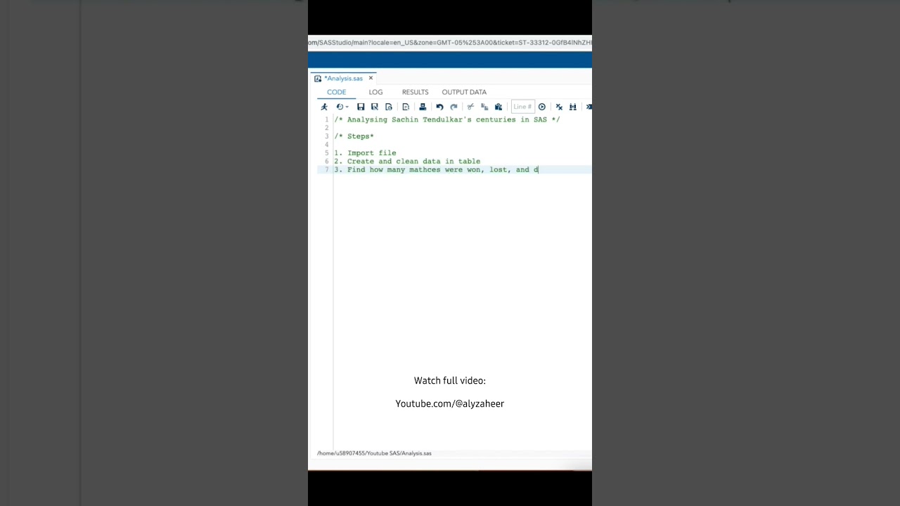 🔥 Learn SAS Programming  ⌨️