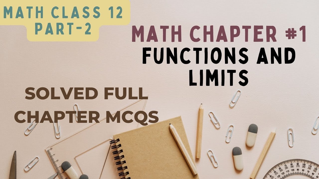 Functions & Limits MCQs for 12th F.Sc Part 2 📘