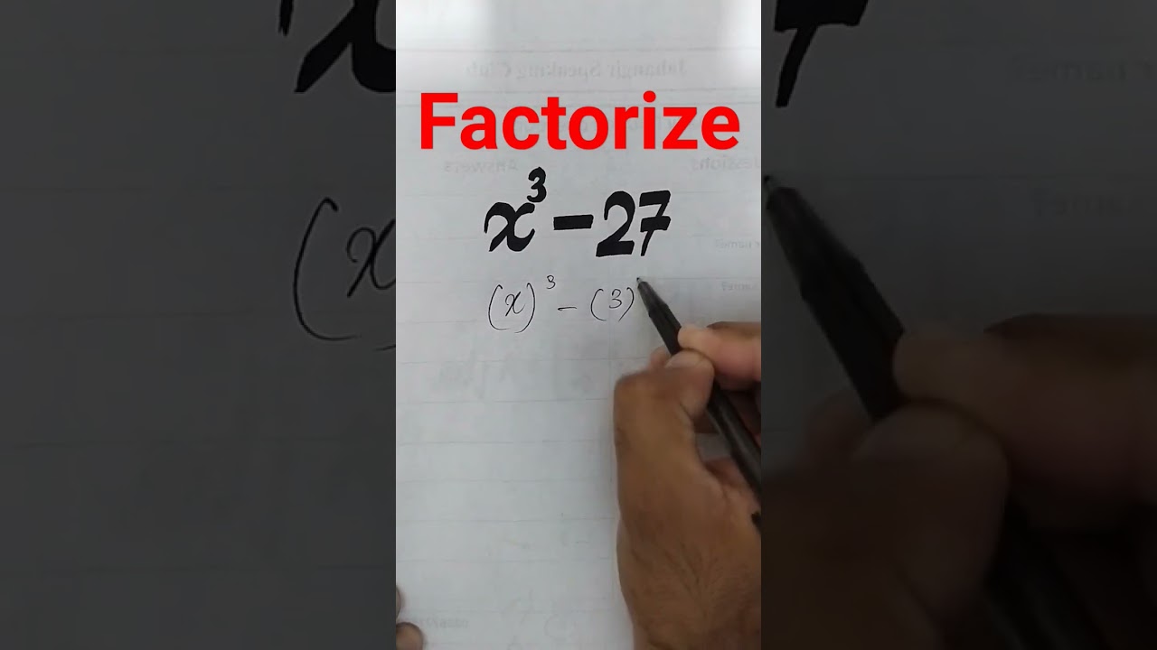 Learn Easy Factorization Techniques in 1 Minute! π #ViralMathTips