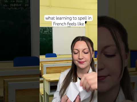Learning to spell in French be like #french #learnfrench #funny #languages #languagelearning