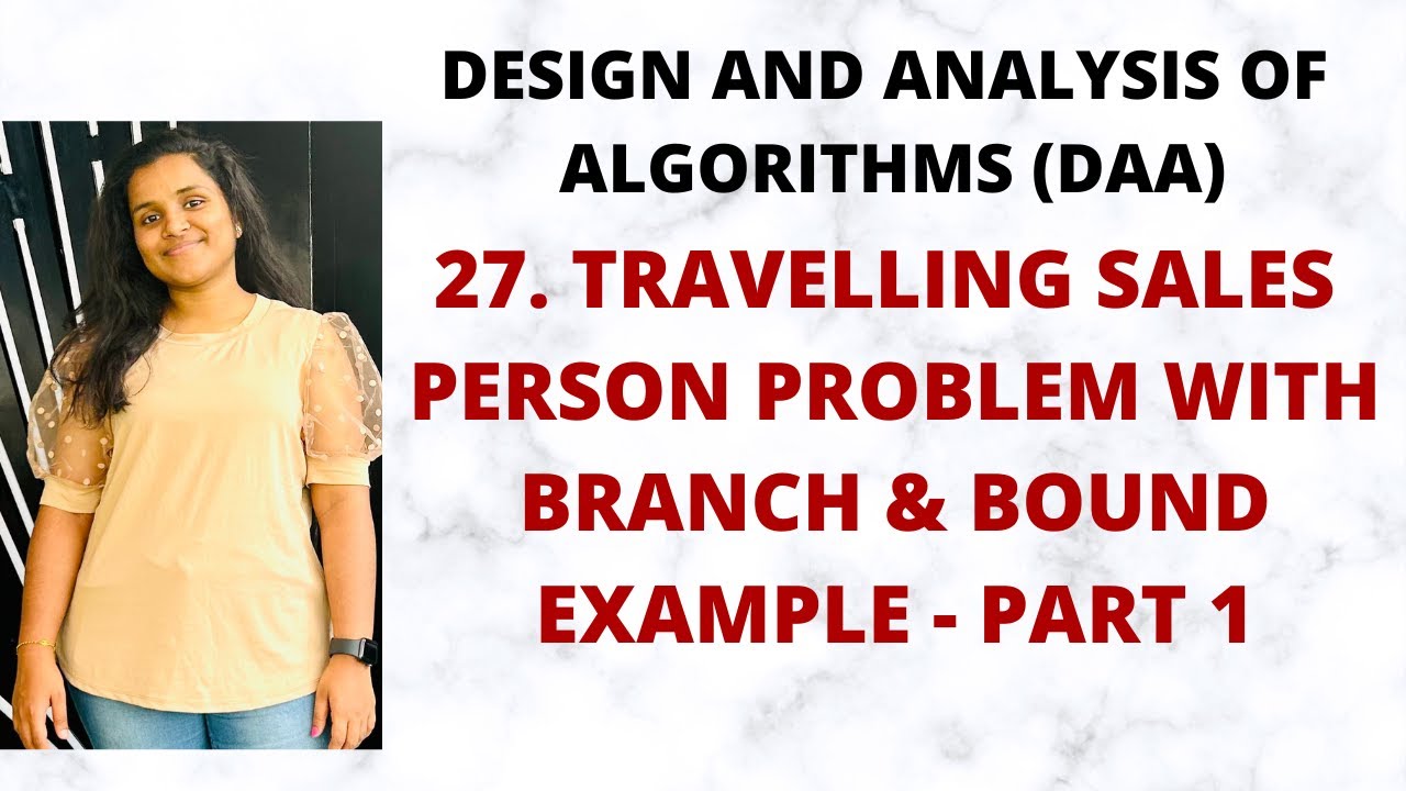 Travelling Salesperson Problem: Branch & Bound Method Explained - Part 1 | DAA