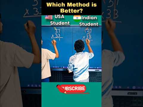 Best Maths Tricks| India vs USA Maths | Vedic Maths for fast calculation #ytshorts #shorts #fun #yt