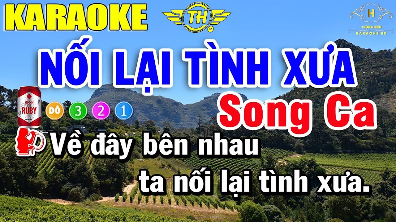 Nối Lại Tình Xưa Karaoke Song Ca | Nhạc Sống Trọng Hiếu
