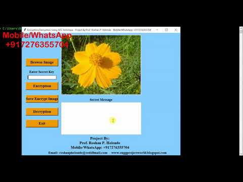 Message Encryption Decryption Using AES Algorithm Python Project with Source Code