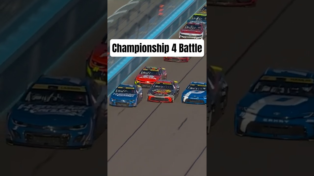 Epic Moment: Championship 4 Race Goes FOUR WIDE! 😱