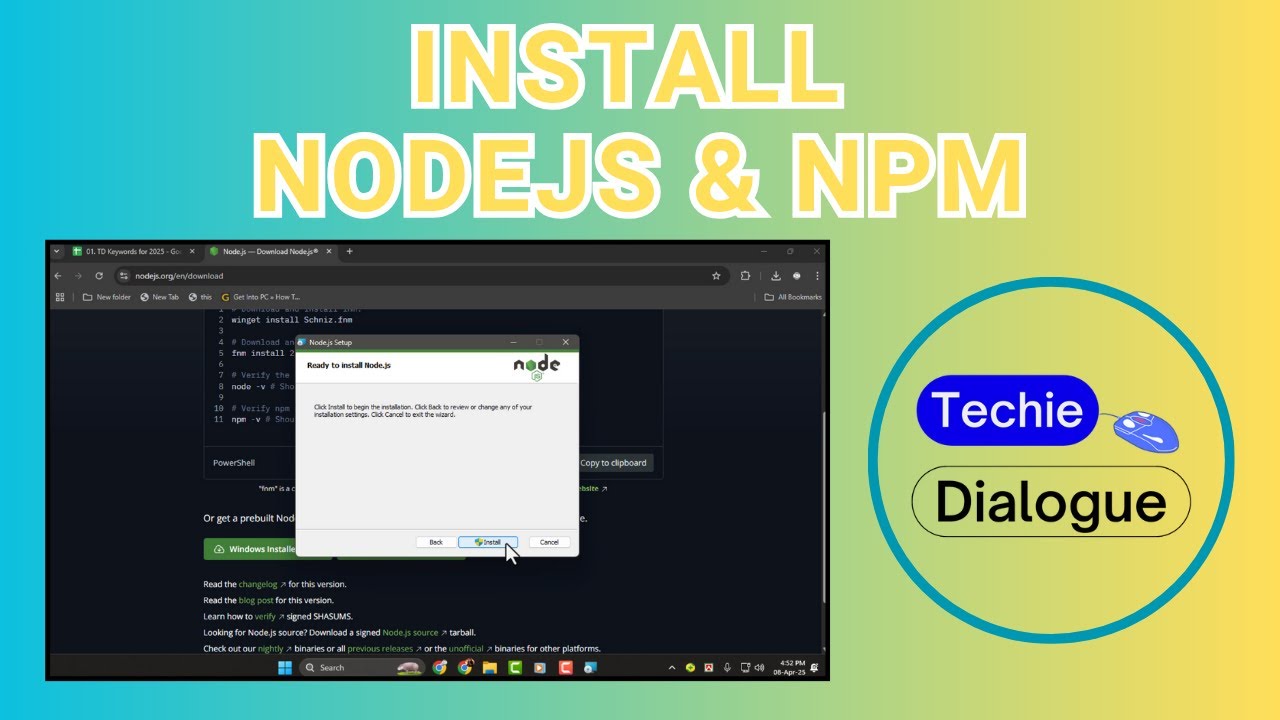 Easiest Step-by-Step Guide to Install Node.js & npm on Windows 11 🚀