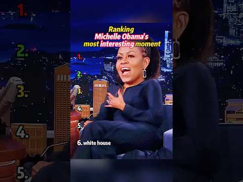 Ranking Michelle Obama's most interesting moment!#celebrity#MichelleObama #BarackObama