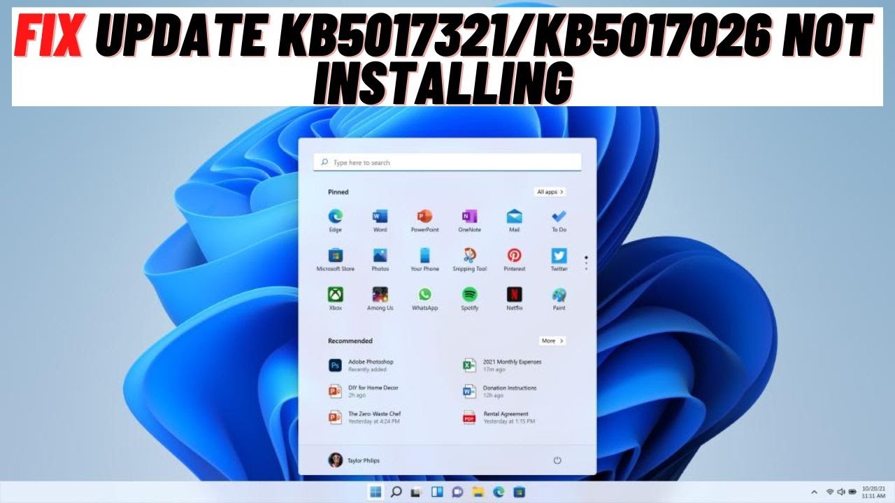 Fix KB5017389/KB5017271 Install Issues on Windows 11