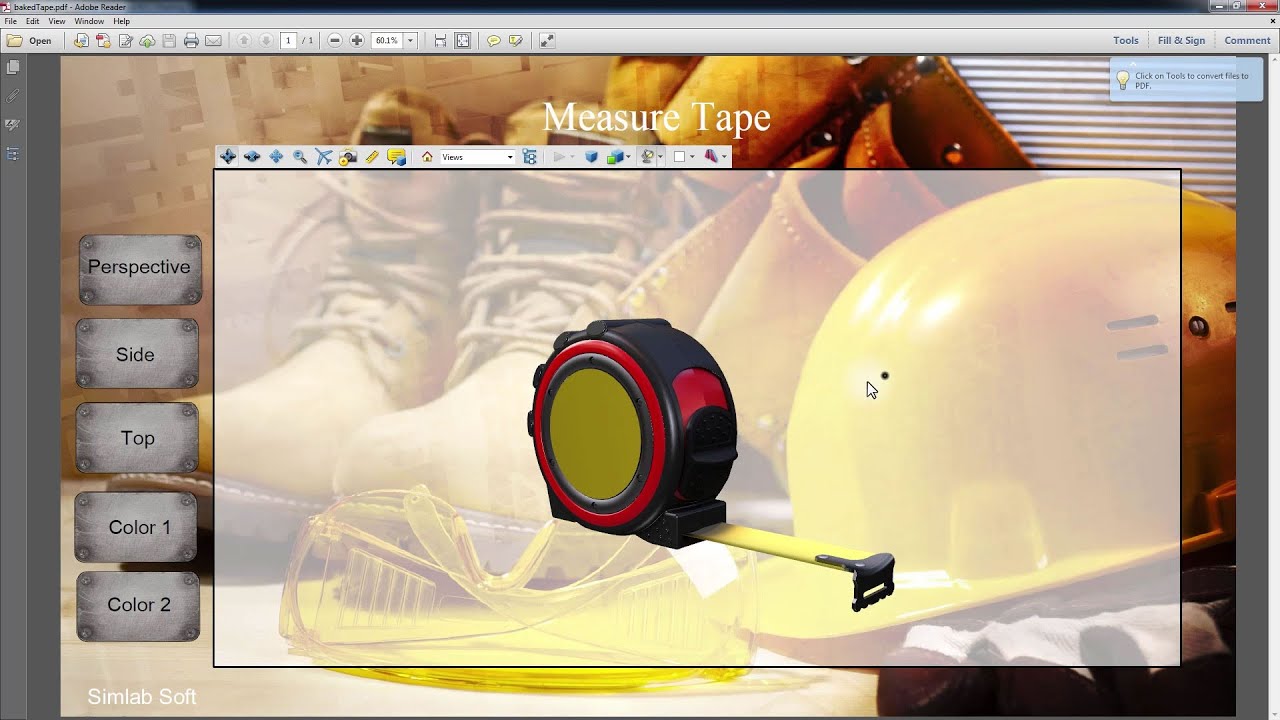 Interactive 3D PDF Tutorial: Capturing Scene States and Creating Templates