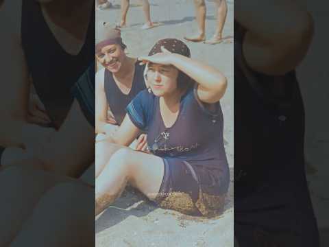 At the Beach in Canada in the 1920s - Restored Footage