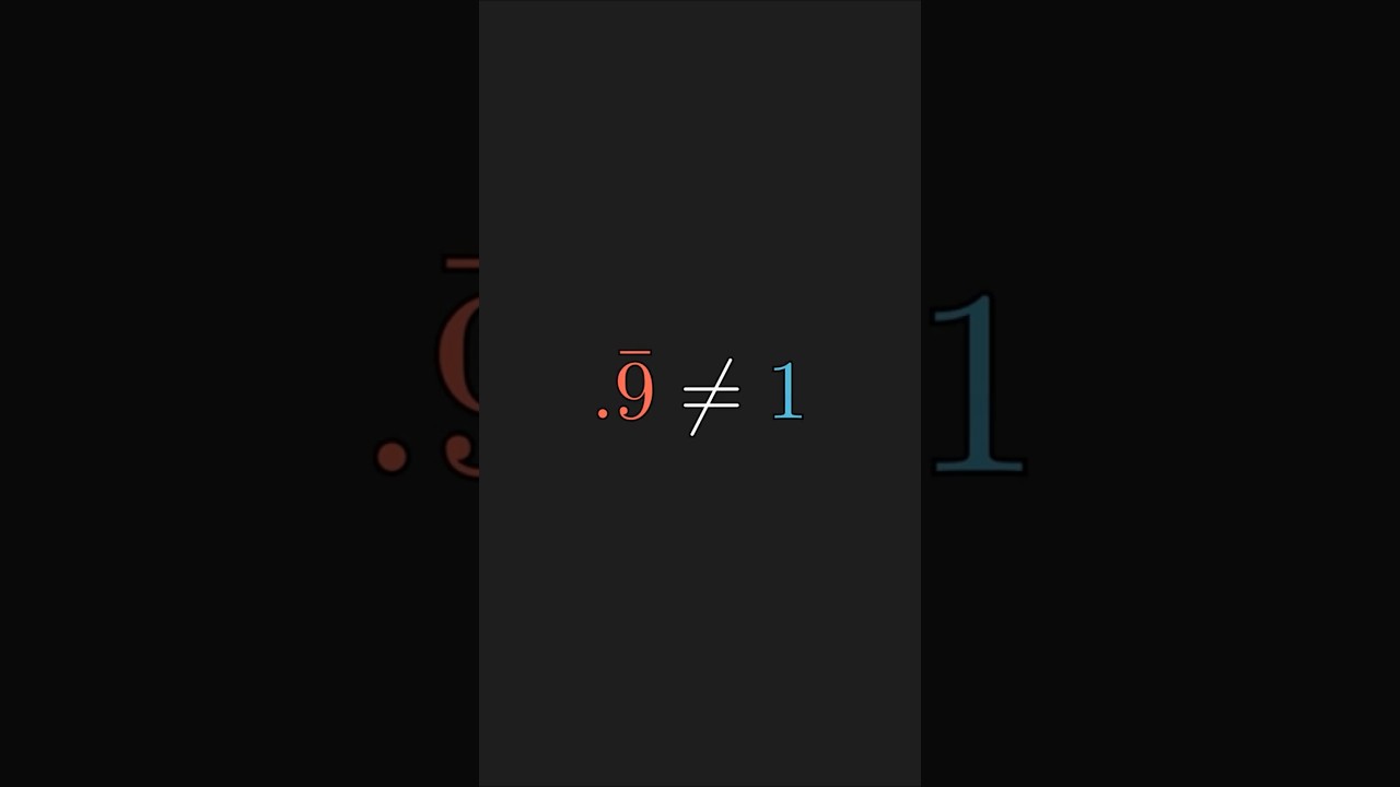 False Proof: 0.999⦠ā 1 & Why Analysis Matters
