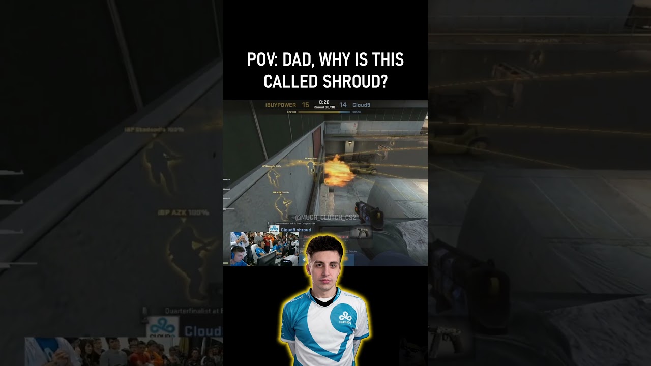 Shroud's Iconic Cache Boost in CS2 👴🏻