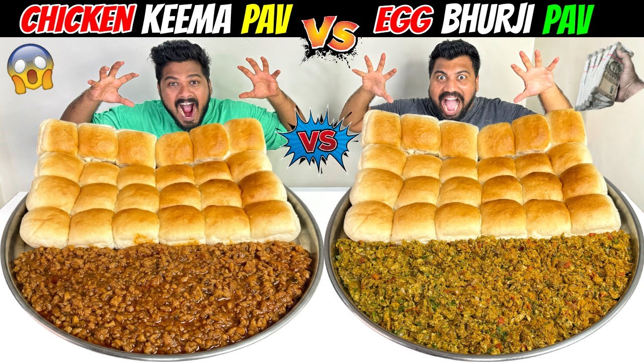 Brother Challenge: Chicken Keema Pav vs Egg Bhurji Pav 🍽️
