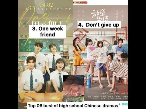 Top 06 best of high school Chinese dramas ❤️🎀 #kcdramaqueen23 #cdrama #chinesedrama #highschool