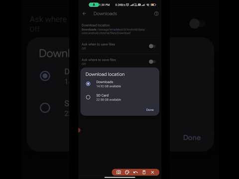 How to Change #Chrome Download Path Location #android #trending #shorts