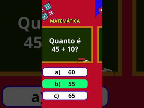 😍[FÁCIL]Quiz de Matemática Teste suas habilidades #quiz #quiztime #entretenimento