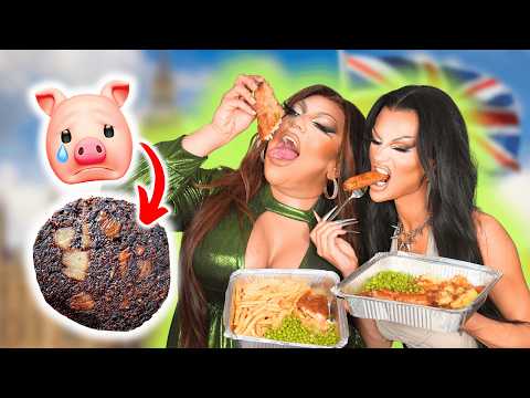 Trying THE MOST DISGUSTING FOOD in the UK feat. Krystal Versace