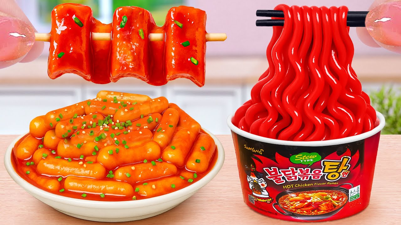 Top 1 Top Korean Street Food: Mini Tteobokki & Fish Cake 😍