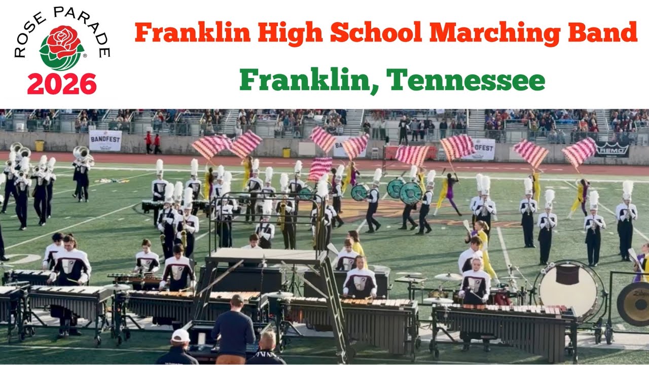 Franklin HS Band at Rose Parade BANDFEST 2026 🎶