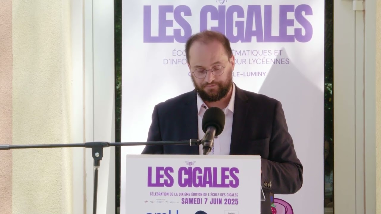 Discours de Christophe Delaunay lors de la dixième édition de l’École de Mathématiques et d’Informatique des Cigales - 7 juin 2025 au CIRM