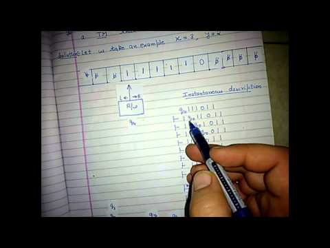 Turing Machine for Adding Two Positive Integers
