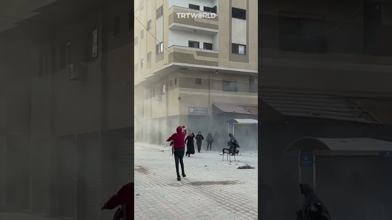 Israel Strikes Gaza Building Amid Civilian Flight 🚶‍♂️