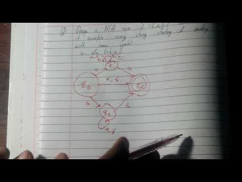 NFA examples with solutions|NFA problems|nondeterministic finite automata