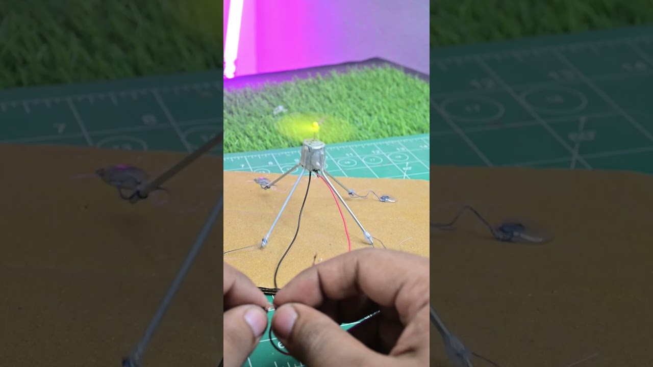 DIY Mini Drone with DC Motor π