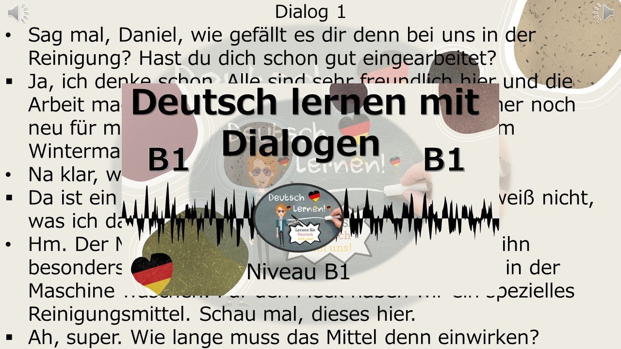 Deutsch lernen B1: Dialoge & Übungen 📖
