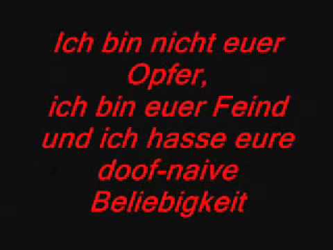 Böhse Onkelz Keine amnestie für MTV (Lyrics)